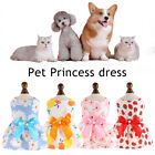Sweet Flower Pet Dress Dogs Cats Summer Puppy Skirt Small Dog Princess Apparel