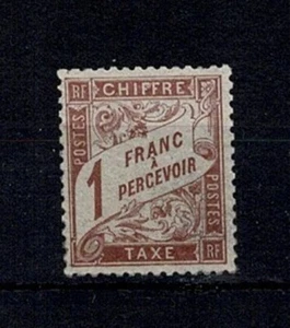 FRANCE STAMP YVERT TAXE 25 SCOTT POSTAGE DUE J26 " 1F BROWN 1884 " MNH VF X566 - Picture 1 of 1