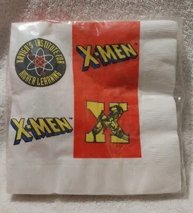 X-Men 16 Luncheon Napkins 13.5 x 13 In. Party Supply Marvel 3 Ply 1993 - Picture 1 of 4