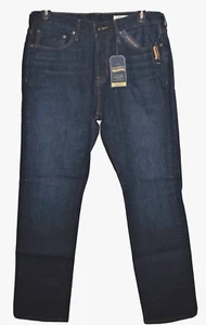 Cremieux Mens Jeans 34x34 Relaxed Straight Stretch Dark Blue DD (3) NWT - Picture 1 of 5