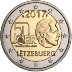 2 euro LUSSEMBURGO 2017 - ’introduzione  servizio militare volontario esercito - Imagen 1 de 1