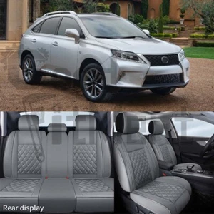 For Lexus RX350 RX450h NX300 Car Seat Covers Full Set 5 Seats Leather Front Rear - Picture 1 of 7