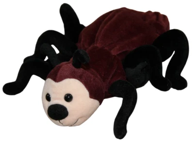 Caltoy Spider Hand Puppet Plush Pretend Toy Brown Black Insect Children 10" RARE - Image 1 of 4