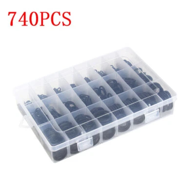 Rubber Sealing Rings 740pcs Set Car Air Conditioning Trim Repair Sealed O-Rings - Image 1 of 4