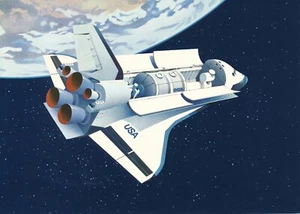 Card Switzerland 1981 Space Shuttle Spacelab Luzern - Picture 1 of 2