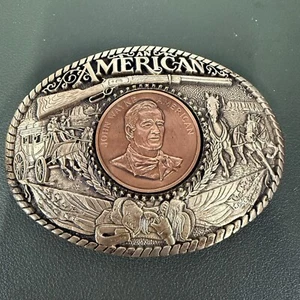Rainy Mountain Design, INC John Wayne An American Solid Brass Belt Buckle - Picture 1 of 8