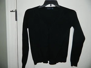 Girl's Zara Black Cardigan Sweater Size 16 - Picture 1 of 2