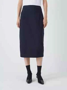 John Lewis Taylor Ponte Pencil Midi Skirt Navy Blue UK 12 - BNWT RRP £49 - Picture 1 of 11