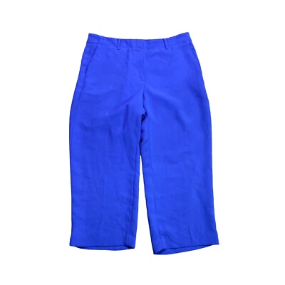 Pantalones de vestir recortados Talbots para mujer talla 12 azul perrywinkle tiro alto Foto 1 de 4