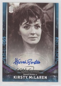 2018 Topps Doctor Who Signature Series Aqua 13/25 Hannah Gordon as Auto 1j8