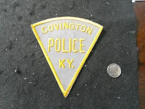 Kentucky vintage 1960s City of Covington Police patch cheesecloth back - Picture 1 of 3