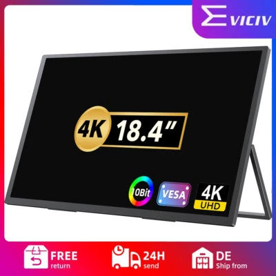 Portable Monitor 4K 18 Zoll UPERFECT Tragbarer Monitor 3840*2160 Mobiler Monitor - Bild 1 von 4