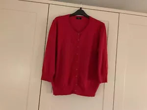 Lovely Ladies Red Cardigan , Size 18. - Picture 1 of 6