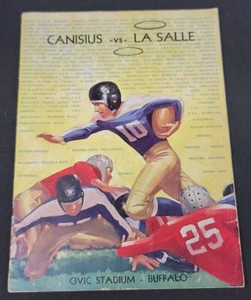 1940 Canisus vs LaSalle College Football Program Buffalo Lon Keller Vintage  - Picture 1 of 11