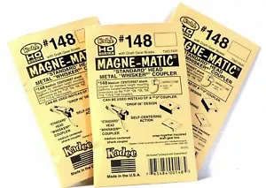 3 packets Kadee #148 Metal Whisker Coupler with box. (HO) INC AUS POST - Bild 1 von 3