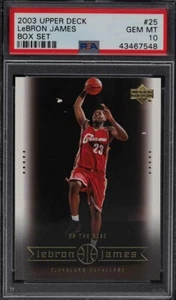 2003 UPPER DECK BOX SET LEBRON JAMES ROOKIE RC #25 PSA 10 GEM MINT - Picture 1 of 2