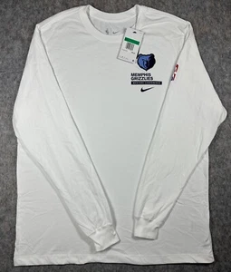 Memphis Grizzlies NBA Long Sleeve Shirt White Mens XL Team Issued Nike New W Tag - Picture 1 of 9