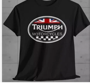 Triumph Motorcycles T-shirt vintage style shirt fan gift - Picture 1 of 6