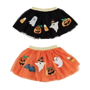 Mud Pie H4 Girl Halloween Sequin Mesh Tutu Skirt 3T-5T 10200007 - Choose Color - Picture 1 of 5