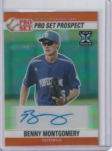 2021 Leaf Pro Set Metal Benny Montgomery SILVER PRIZM Rookie Rc Autograph Auto - Picture 1 of 1