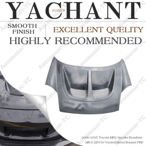 FIBER GLASS MR-S ZZW30 Vented Hood For 00-05 Toyota MR2 Spyder Roadster Bonnet - Picture 1 of 12