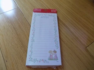 Vintage Precious Moments Schreibwaren Notizblock 1999 Herzlinie Einkaufsliste - Bild 1 von 8