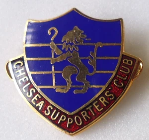 CHELSEA FOOTBALL Enamel Pin Badge SUPPORTERS CLUB dbdr - Picture 1 of 2