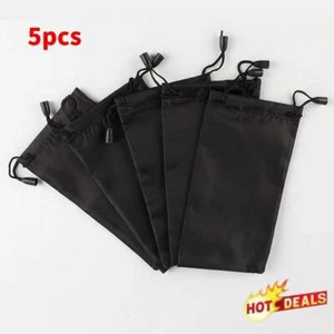 5pcs Eyeglasses Sunglasses Glasses Drawstring Bag Microfiber Pouch Case New T4 - Picture 1 of 4