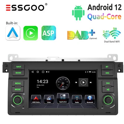 Für BMW E46 MG ZT Rover 75 2+32G Android Auto Autoradio GPS Navi CarPlay ASP RDS - Bild 1 von 4