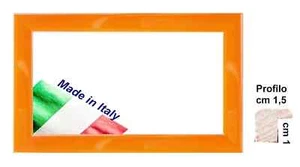 Cornice in legno,Arancione cm 1,5 per foto,diplomi. Misura cm 29,7x42 Foglio A3 - Imagen 1 de 7