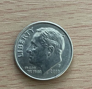 2018 P Roosevelt Dime Errors with Die Chips “Cow Lick” - Picture 1 of 4