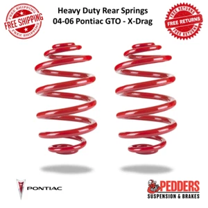 Pedders Heavy Duty Rear Springs Pair X-Drag Fits 2004-2006 Pontiac GTO #PED-7843 - Picture 1 of 12
