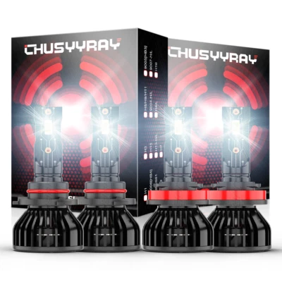 For Scion XB 2008-2015 Combo 9005 H11 LED Headlight Bulbs High Low Beam 6000K A+ - Image 1 of 4