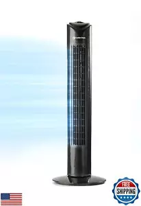 Comfort Zone Tower Fan for Bedroom, 32 inch, 3 Speeds, 90 Oscillation, Bladel - Picture 1 of 5