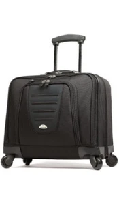 Samsonite Mobile Office Spinner Wheeled Briefcase, telescoping handle, Black,...