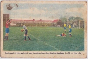 Spelregel 8 Nr. "doelverdediger" 40a Tabak Zigarettenkarte Fußballtor Fußball - Bild 1 von 2