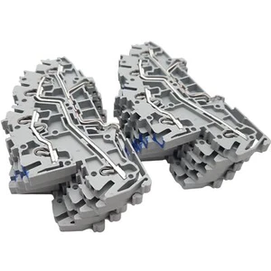 Lot of 10 Wago 2003-7646 Terminal Blocks, 250/400V 24A, 5Clamp/3Level/3Potential - Picture 1 of 7