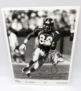 Foto autografiada de Rod Smith 8x10 Denver Broncos #80 - Imagen 1 de 3