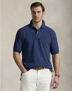 NWT $125 Polo Ralph Lauren Iconic Mesh Polo Classic Royal Heather Big & Tall 2XB - Picture 1 of 7