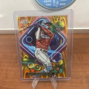 2023 Topps Cosmic Chrome JAZZ CHISHOLM JR. Orange Galactic #/25 - Miami Marlins - Picture 1 of 1