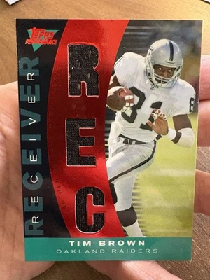 Camiseta Tim Brown #'d/5 GU 2007 Topps Performance Salón de la fama Notre Dame Raiders SSP Foto 1 de 2