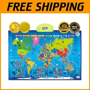 Interaktive sprechende Weltkarte für Kinder 5-12 - Bild 1 von 11