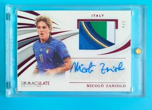 2021 Immaculate Italy Nicolò Zaniolo Logo Patch 1/8 Auto 1/1 - Picture 1 of 2