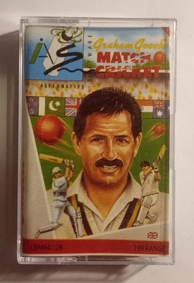 GRAHAM GOOCH'S MATCH CRICKET - Alternative - Commodore 64 C64 TESTED See photos - Image 1 of 4