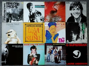Lote de 2 discos LP punk _ Depeche Mode 12" singles Iggy Pop Waterboys Adam & Ants - Imagen 1 de 4