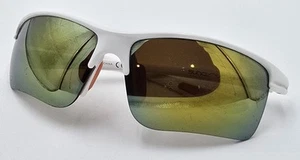 Occhiali da sole Suncloud Sable semi-rimless polarizzati in bianco opaco arancione specchio - Foto 1 di 7