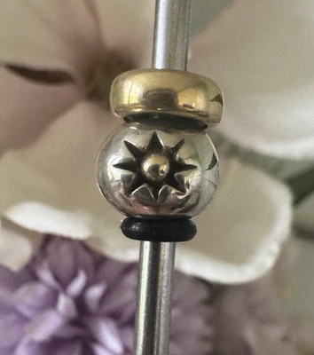 Trollbeads „Drei Sterne“ 18K Gold & 925 Silber – selten & retired Original - Bild 1 von 4