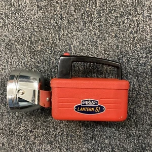 Vintage EVEREADY LATERNE 61 NO 509 Laterne Batterie TOLLE FORM - Bild 1 von 15