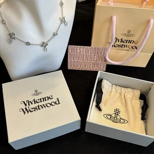 Vivienne Westwood Multi Orbs Crystal Chocker Saturn Orb Necklace With Box - Picture 1 of 7