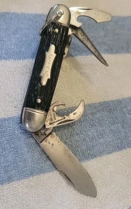 Well Loved Vintage Kamp King Stag Handle Folding 3" Imperial Pocket Knife/Tools. - Picture 1 of 24